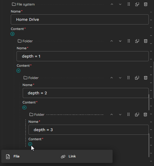 Recursive structblock at maximum recursion depth